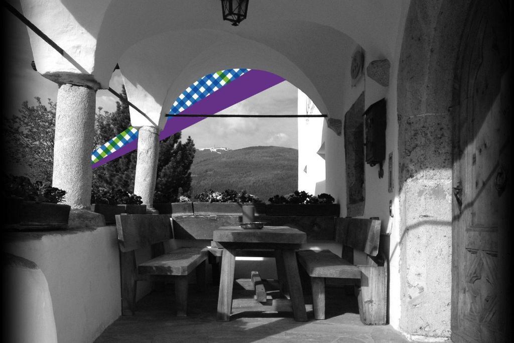 Hotel Ansitz Goller Rasun di Sopra Esterno foto